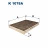 Фильтр салонный Filtron K1078A (LAK93) угольный
